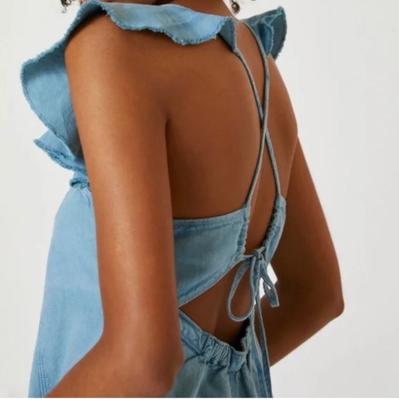 Anthropologie Pilcro Flutter Sleeve Midi Dress - Picture 5 of 8